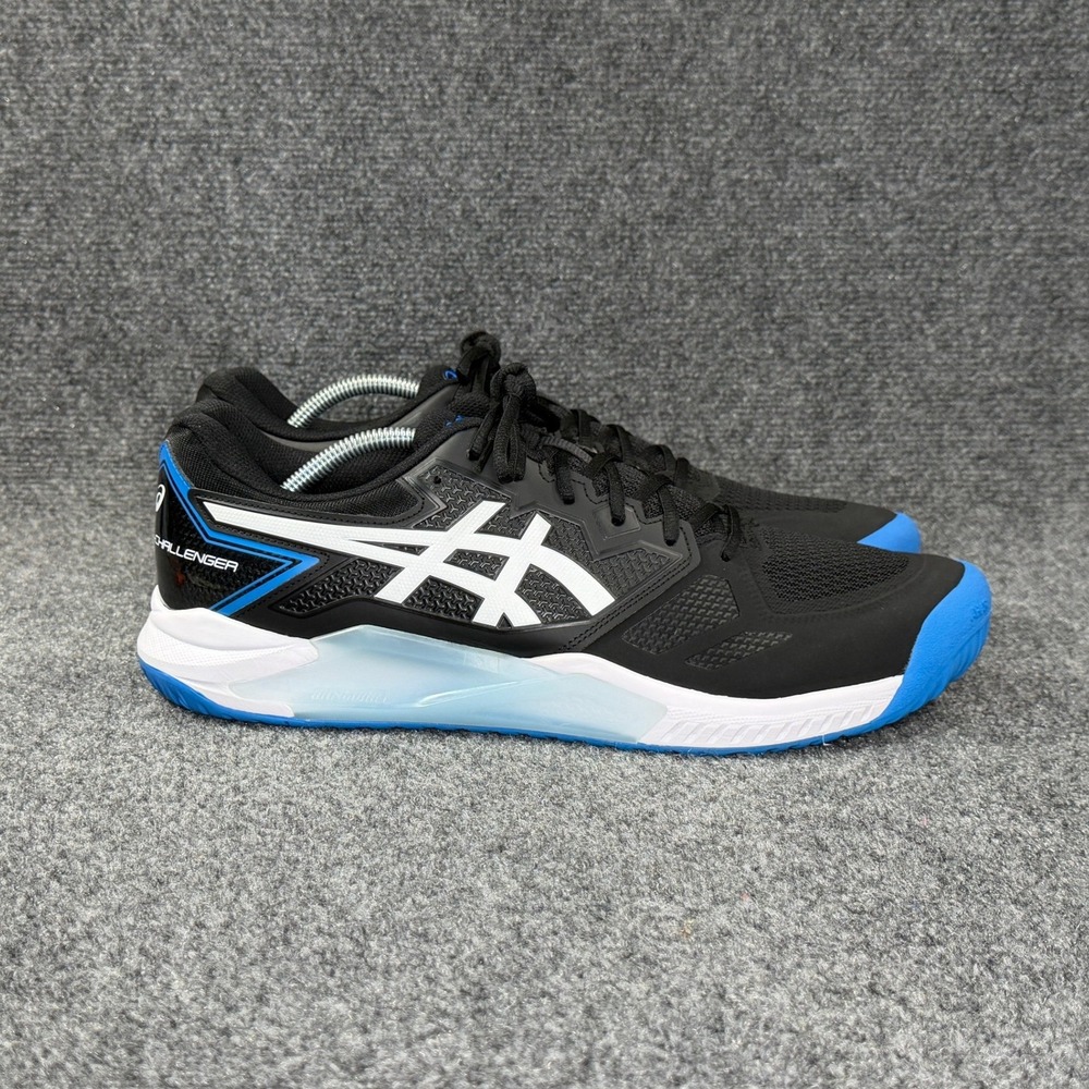 Asics Gel-Challenger 13 Tennis Shoes Men's 14 Black Blue Athletic Clay Court